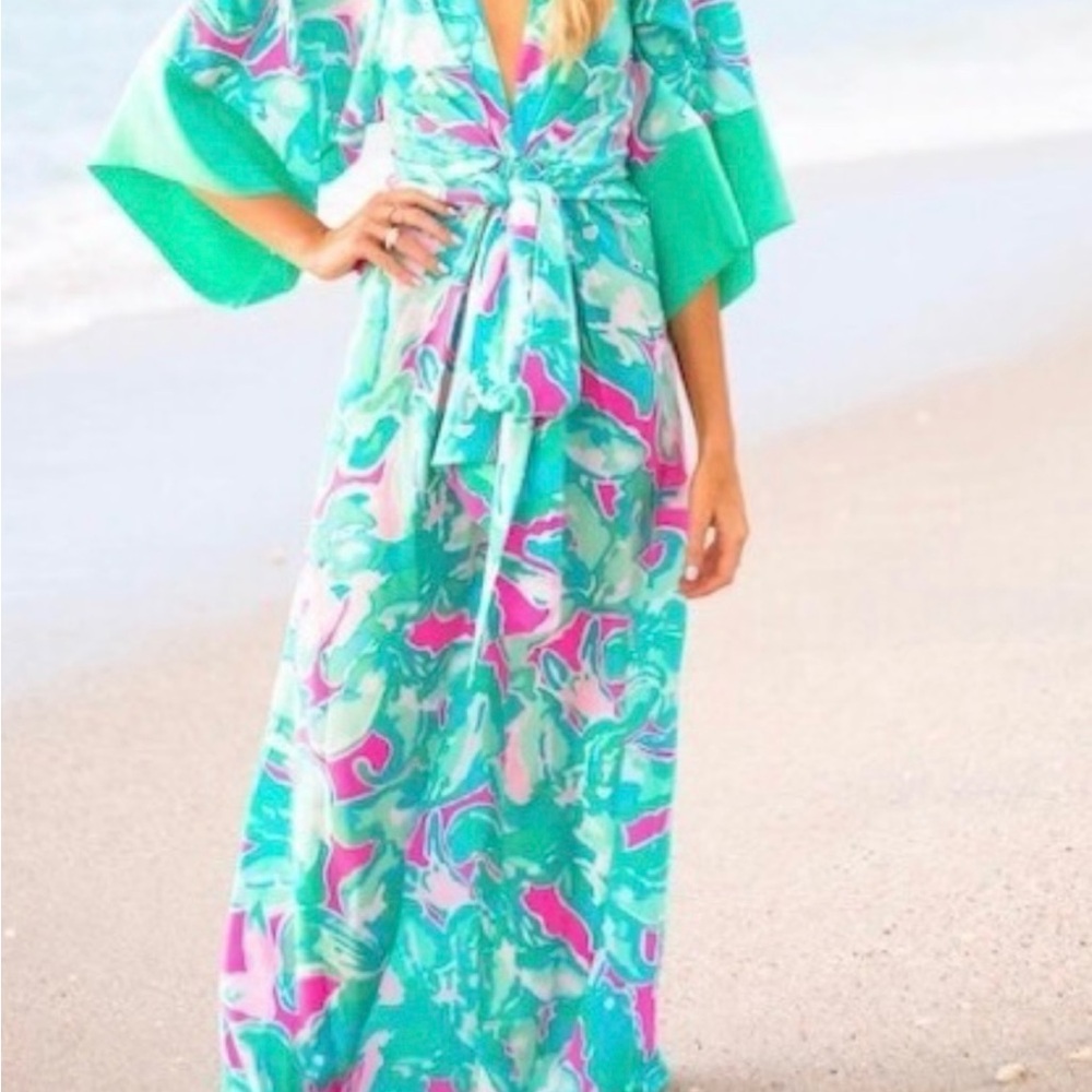 ISO Lilly Pulitzer Daniella Kimono Maxi in M, L, or XL
